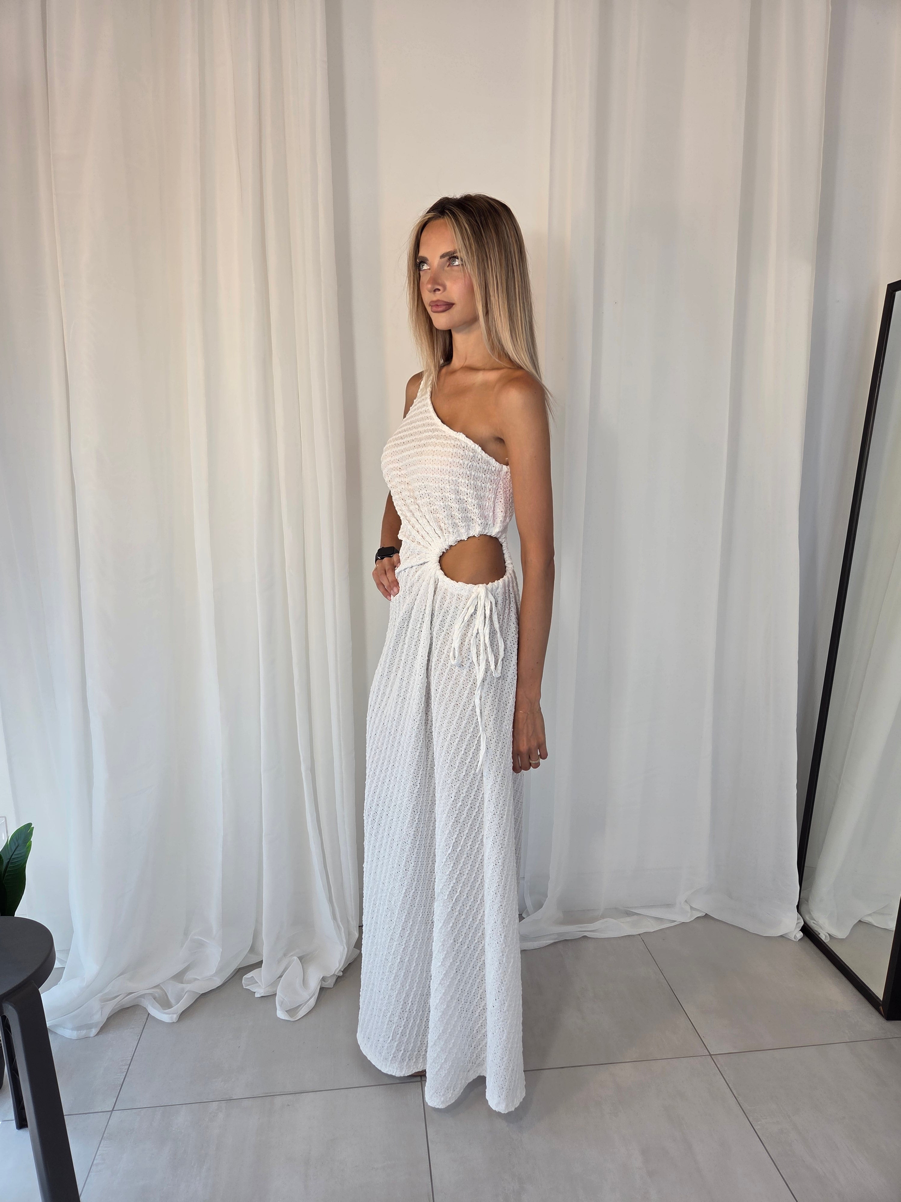Abito Cut Out Bianco