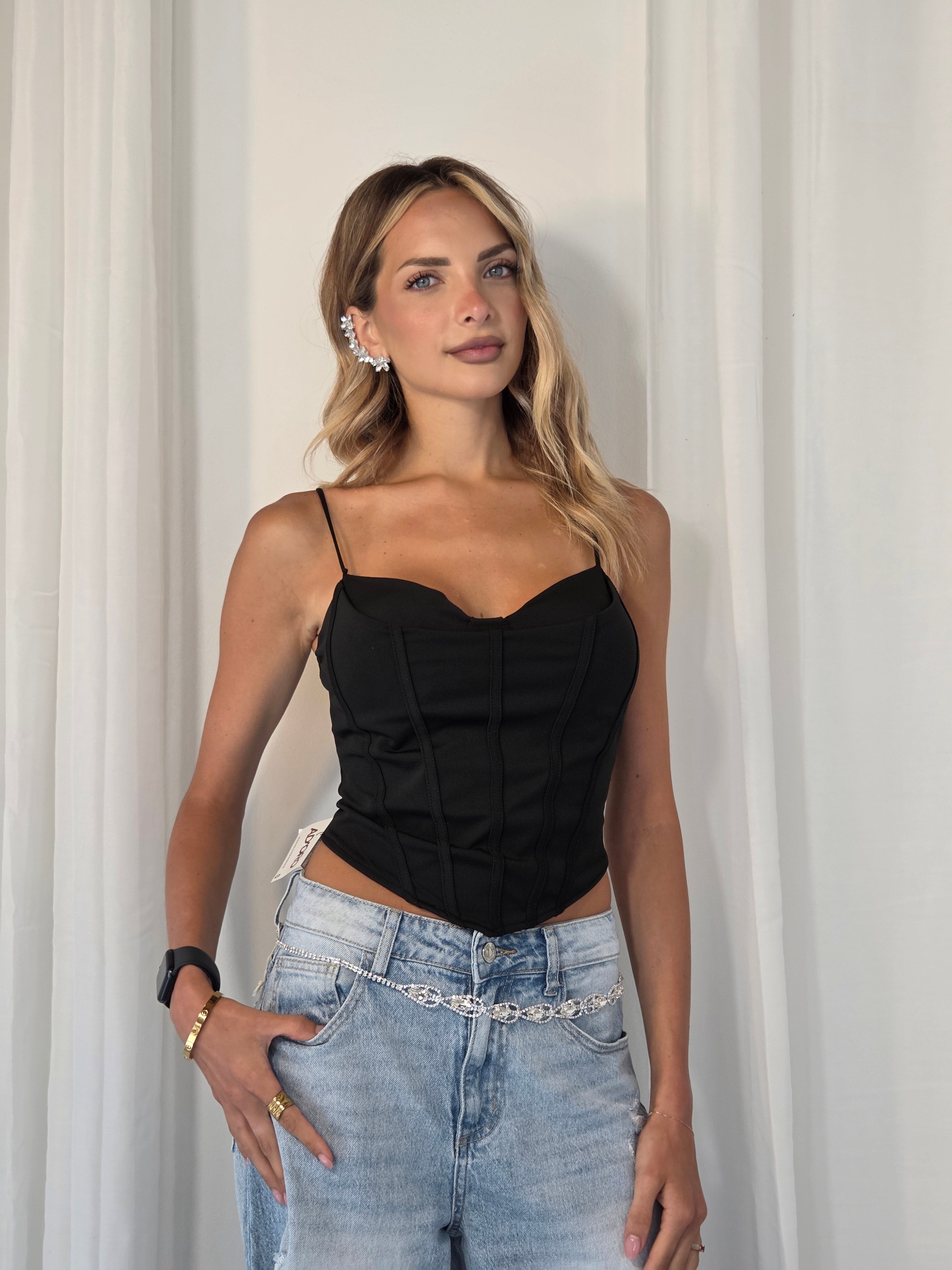Crop Top Nera